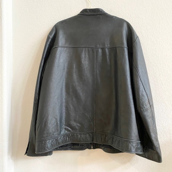 Wilsons Leather M Julian Mens Motorcycle Jacket Black XXL Genuine Leather - Picture 6 of 15
